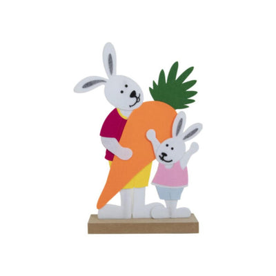 Svenska living paashaas vilt met wortel 35cm