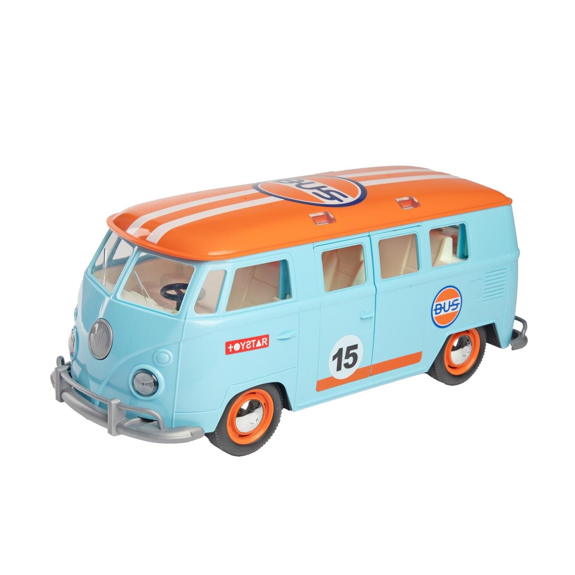 Toi-toys vehicool retro bus 27cm -frictie +l-g