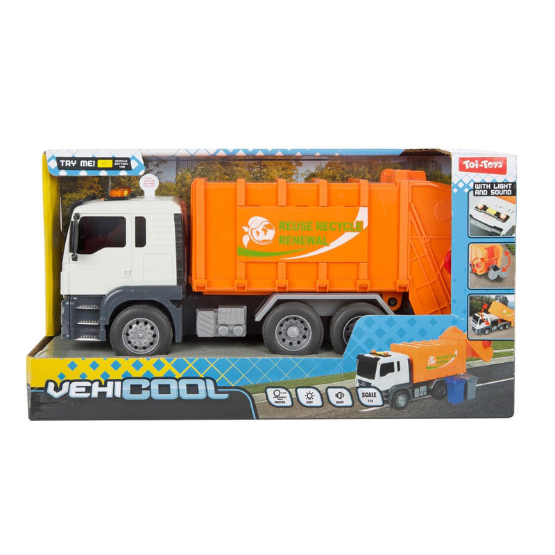 Toi-toys vehicool vuilniswagen 21cm -frictie +l-g