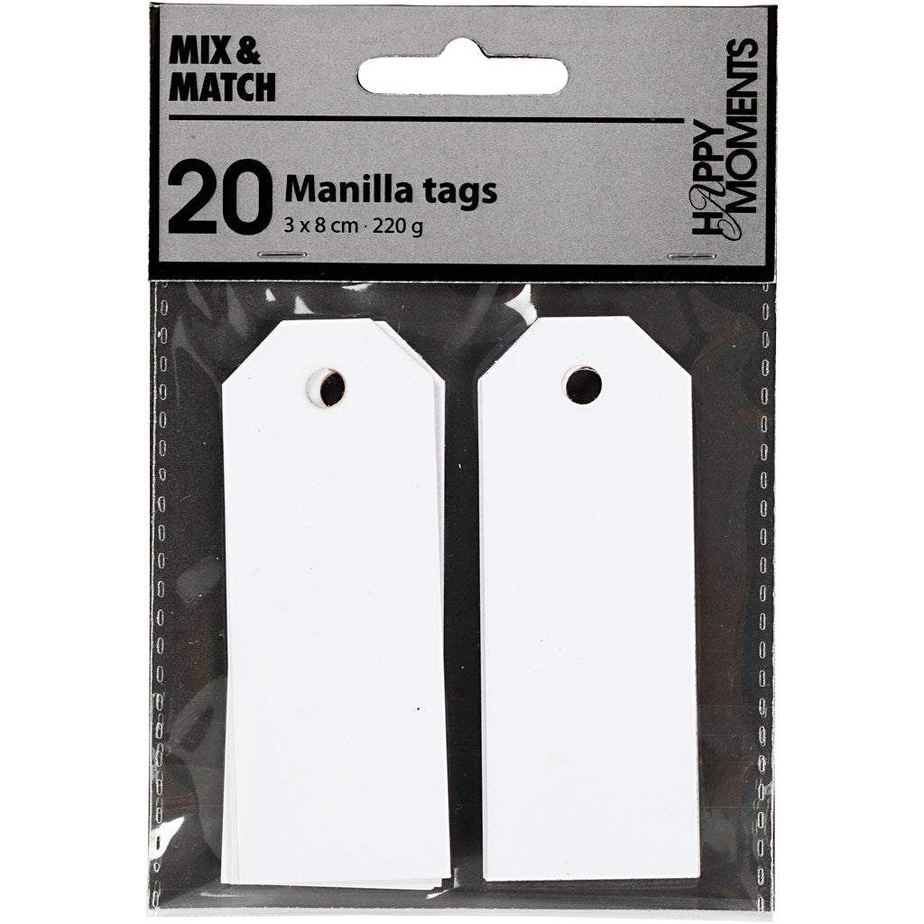 Creativ company manilla labels wit , 20st.