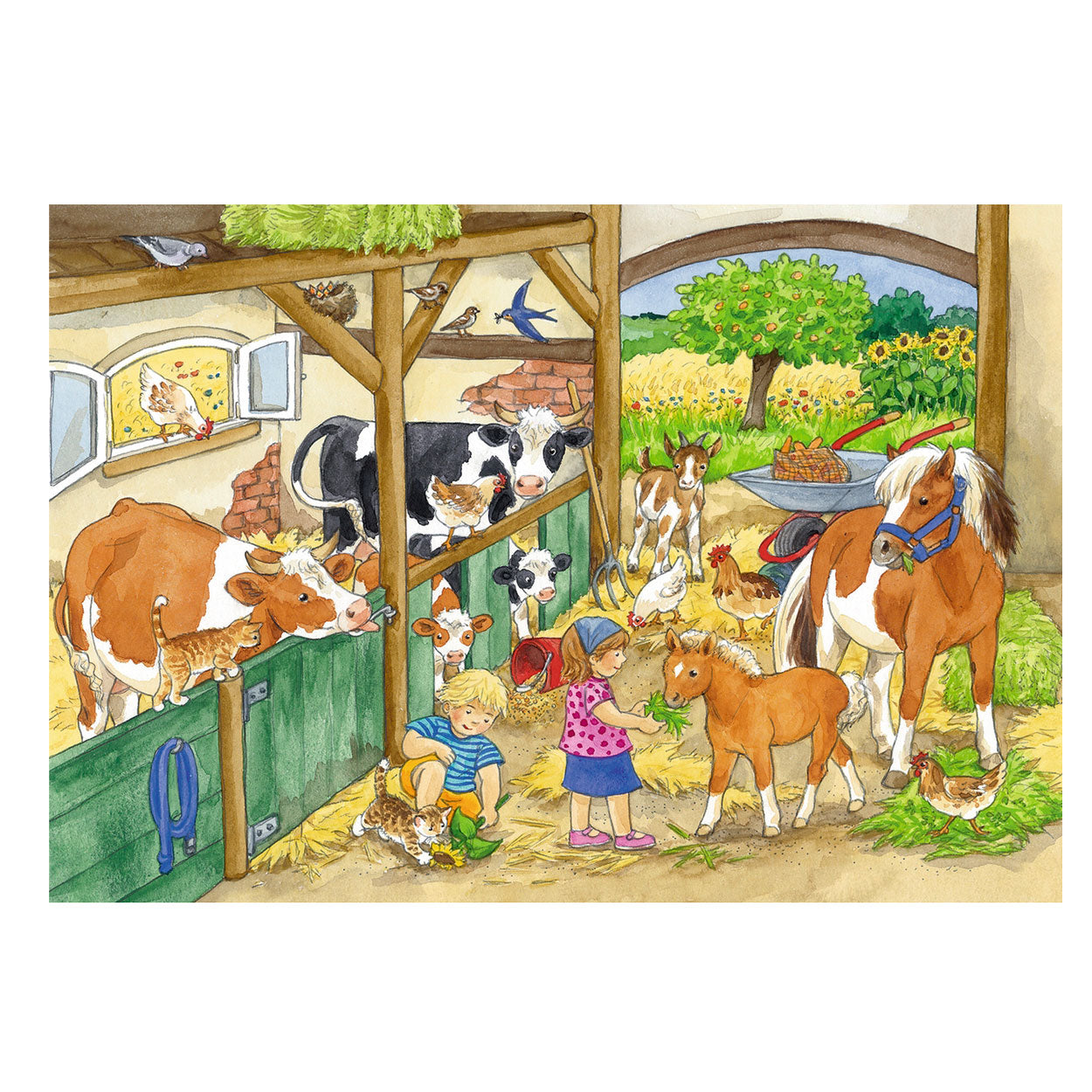 Ravensburger - Vrolijk Boerderijleven 2 x 24 stuks