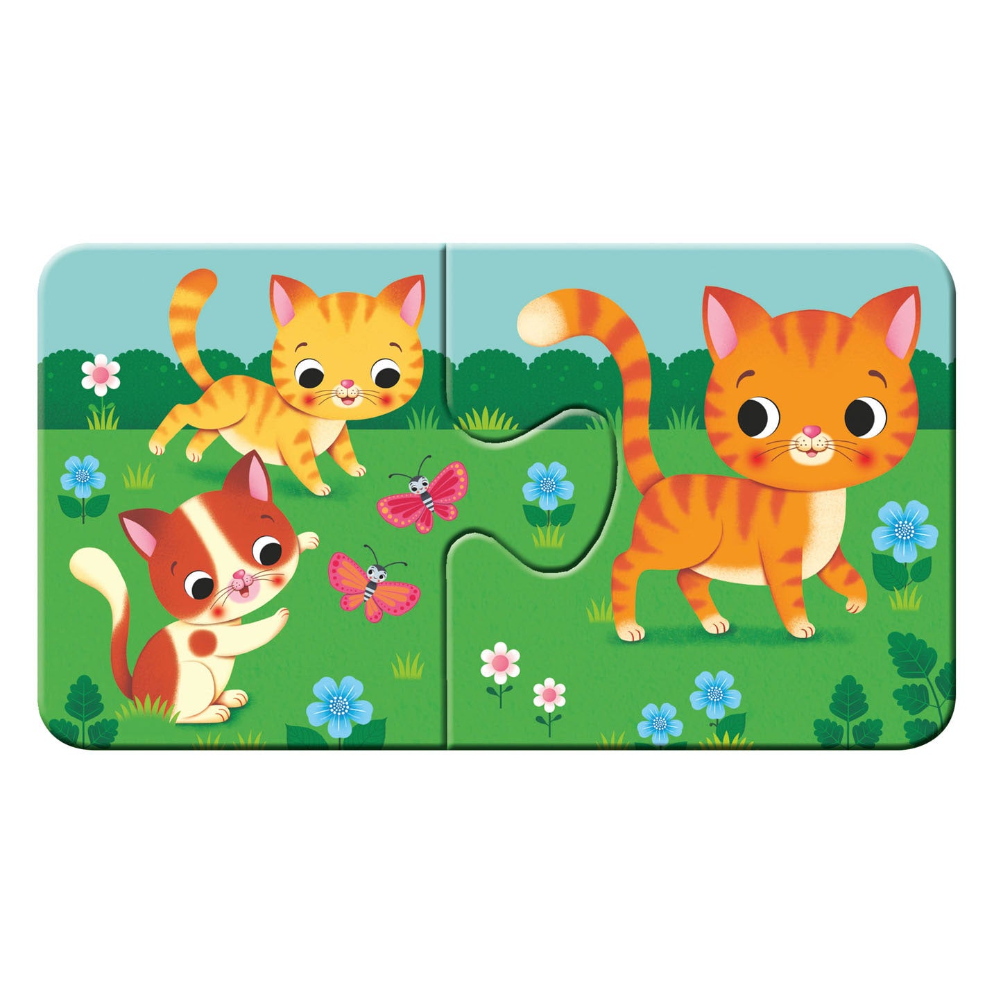 Ravensburger dieren en hun kleintjes - my first puzzles - 9x2 stukjes - kinderpuzzel