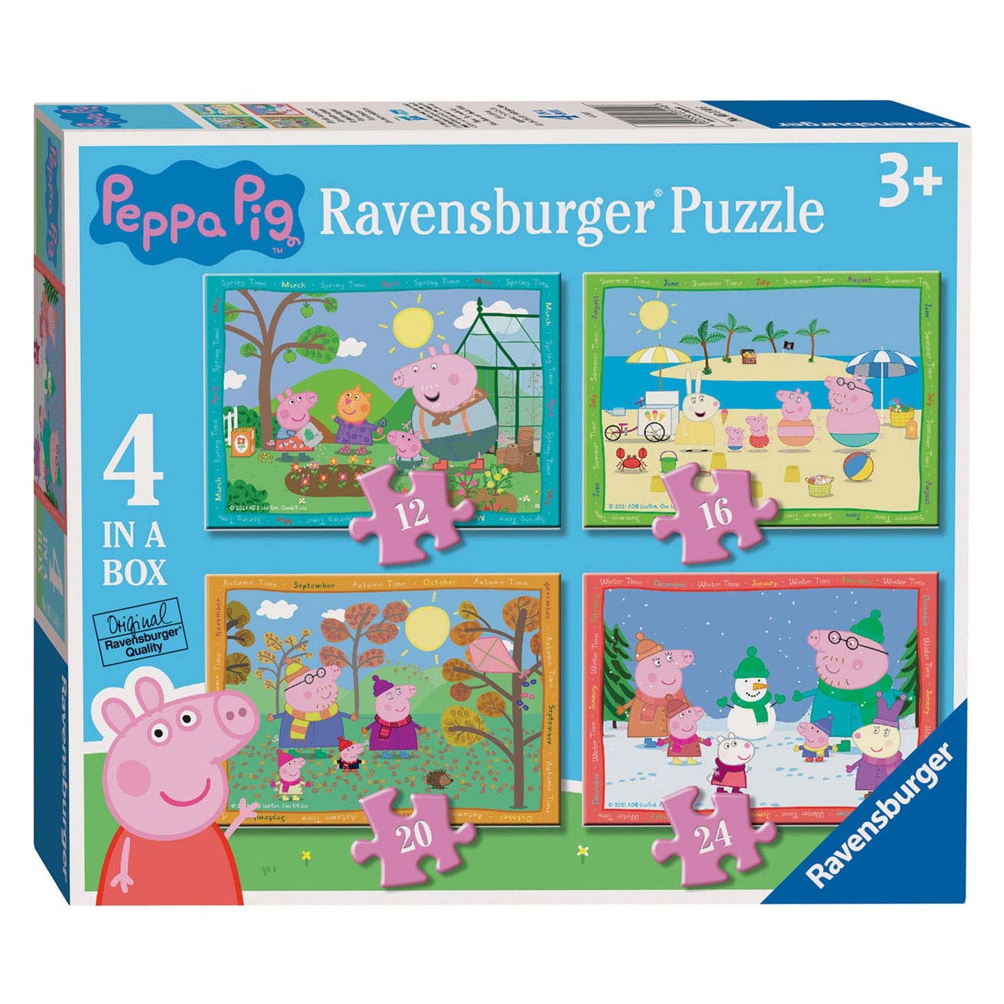 Ravensburger - Peppa Pig Seizoenen Puzzel 4in1