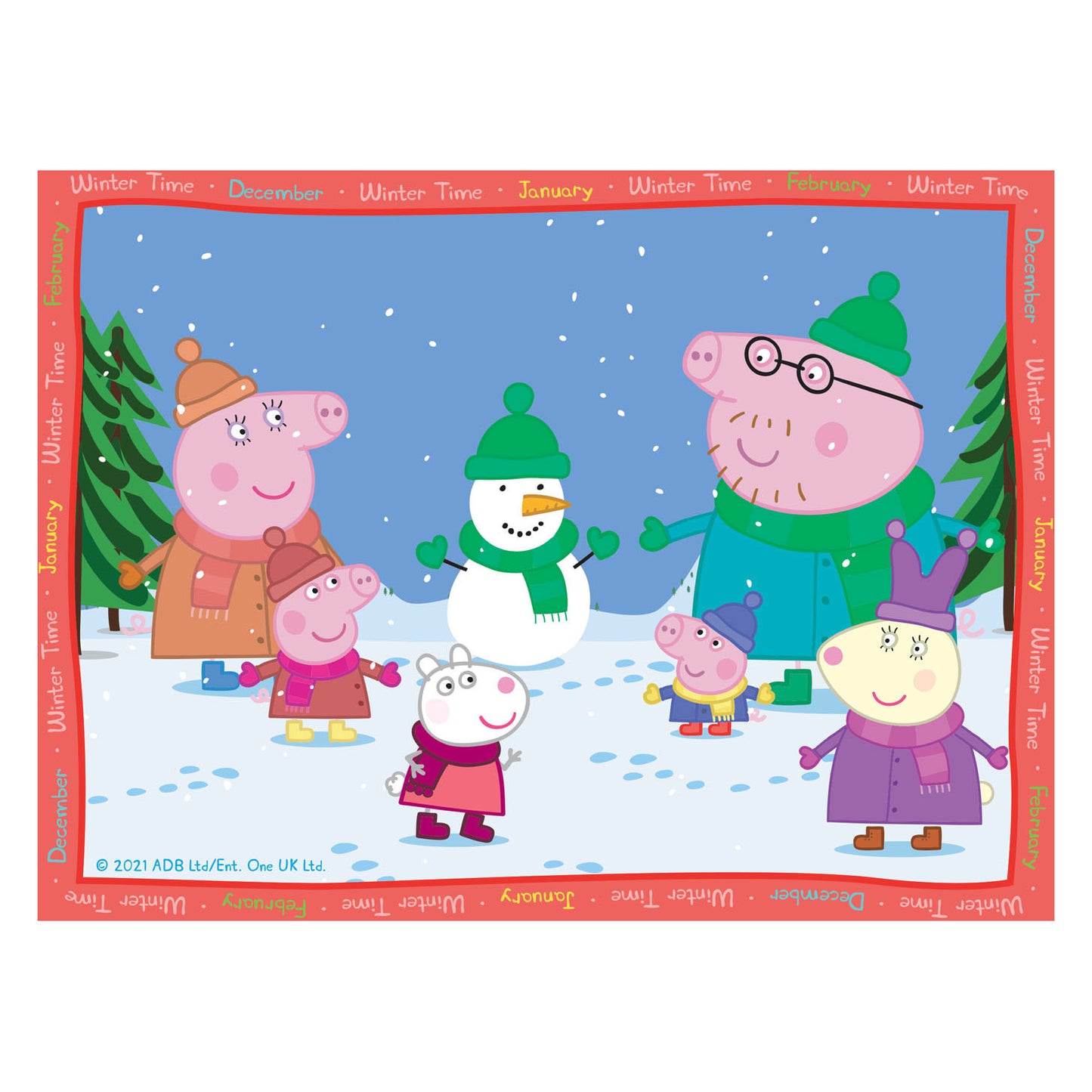 Ravensburger peppa pig seizoenen puzzel, 4in1