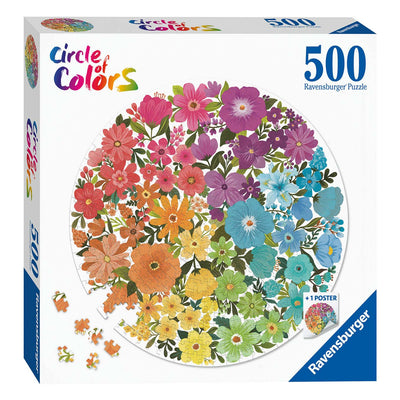 Ravensburger Circle of Colors Puzzels Flowers, 500st.