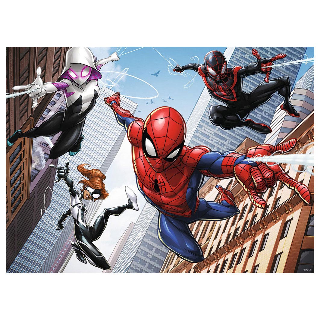 Ravensburger spiderman de kracht van de spin - legpuzzel - 200 stukjes