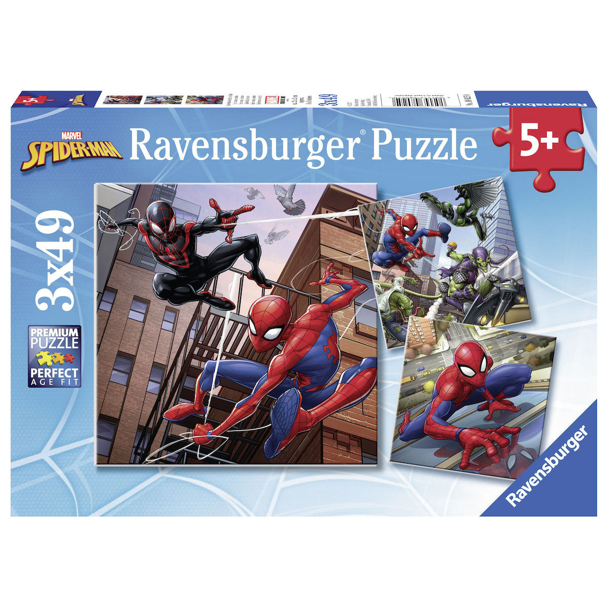 Ravensburger spiderman puzzel, 3x49st.
