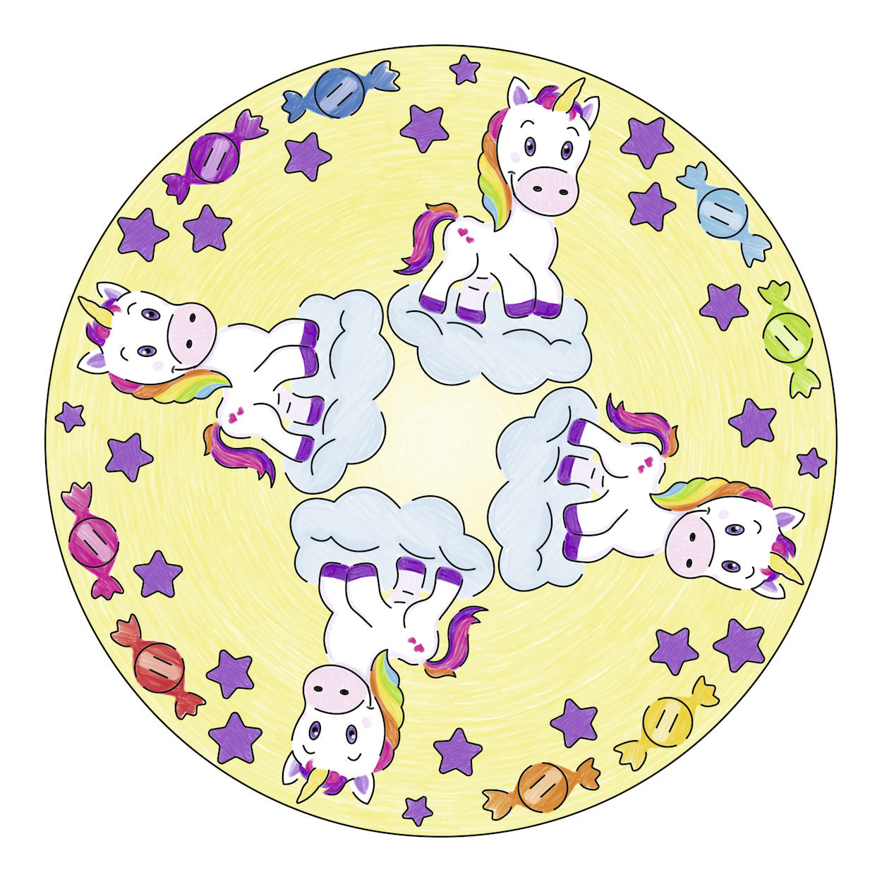 Ravensburger mandala-designer 2in1 - eenhoorn