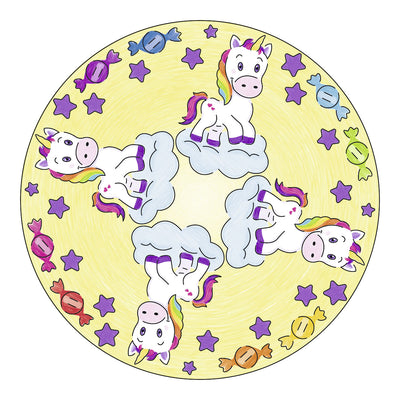 Mandala-designer ravensburger 2in1 - eenhoorn