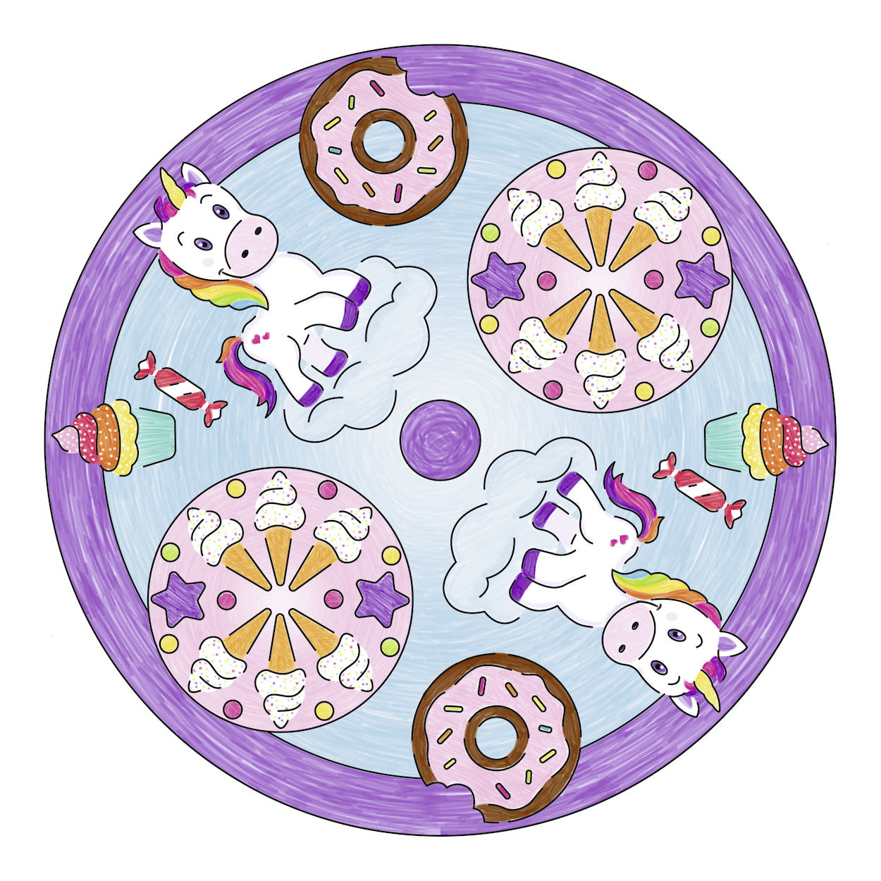 Ravensburger mandala-designer 2in1 - eenhoorn