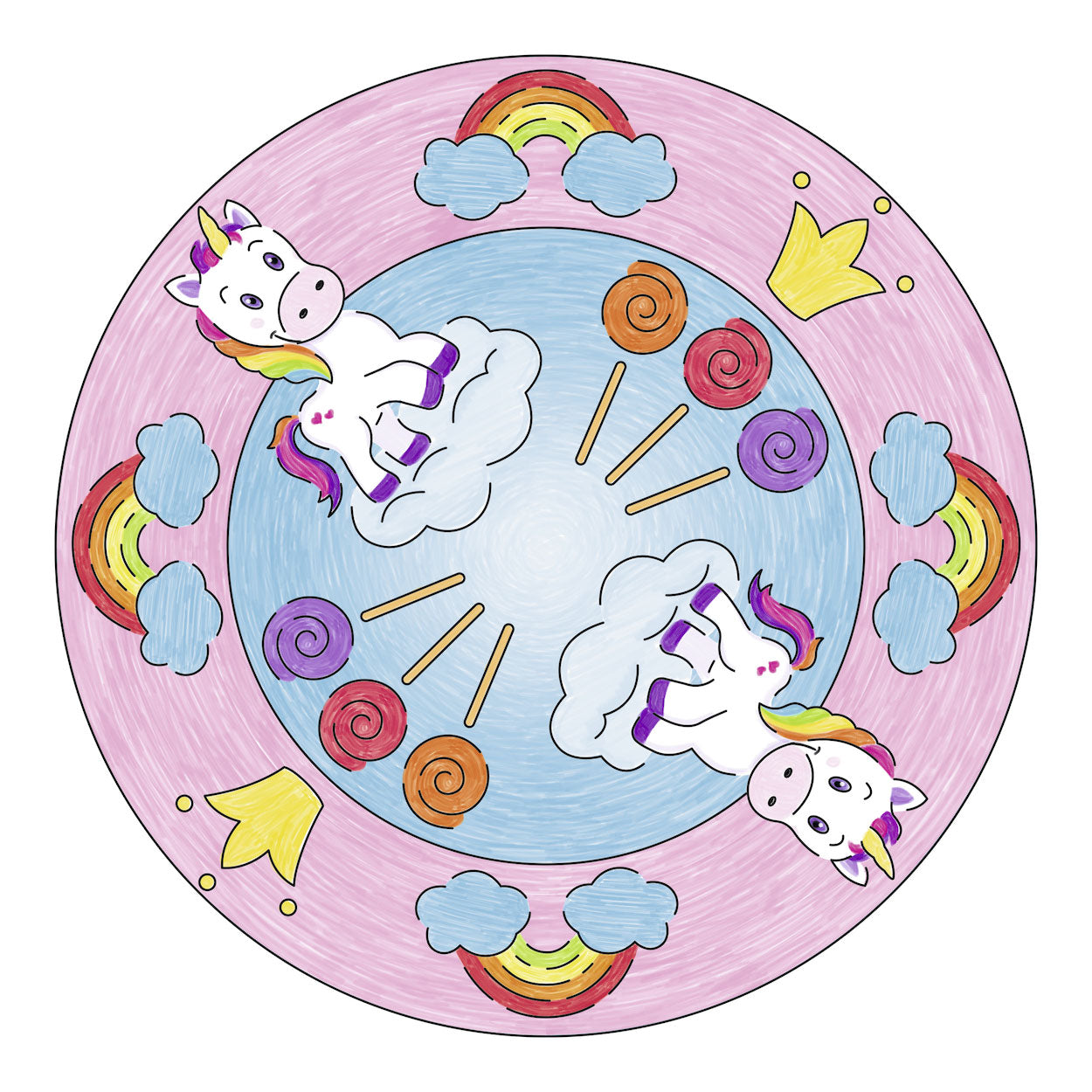 Ravensburger mandala-designer 2in1 - eenhoorn