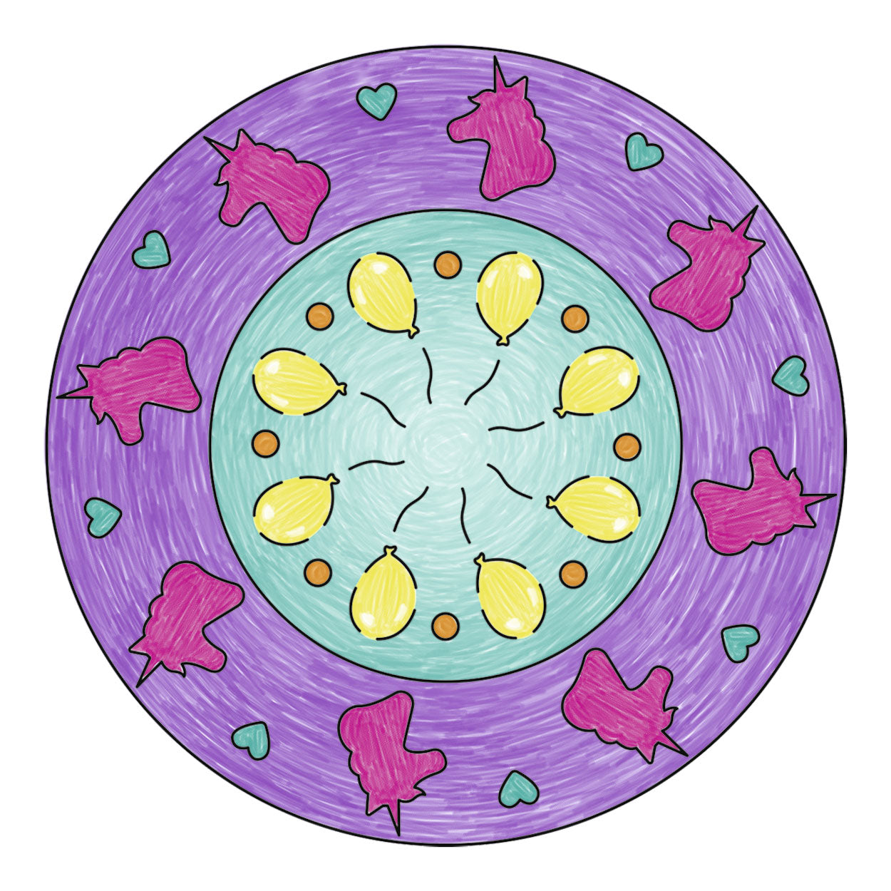 Mandala-designer ravensburger mini - eenhoorn