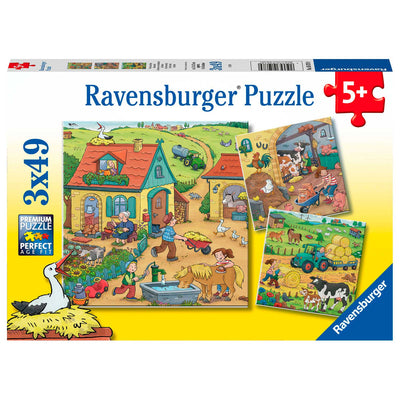 Ravensburger - Op de Boerderij 3x49st.