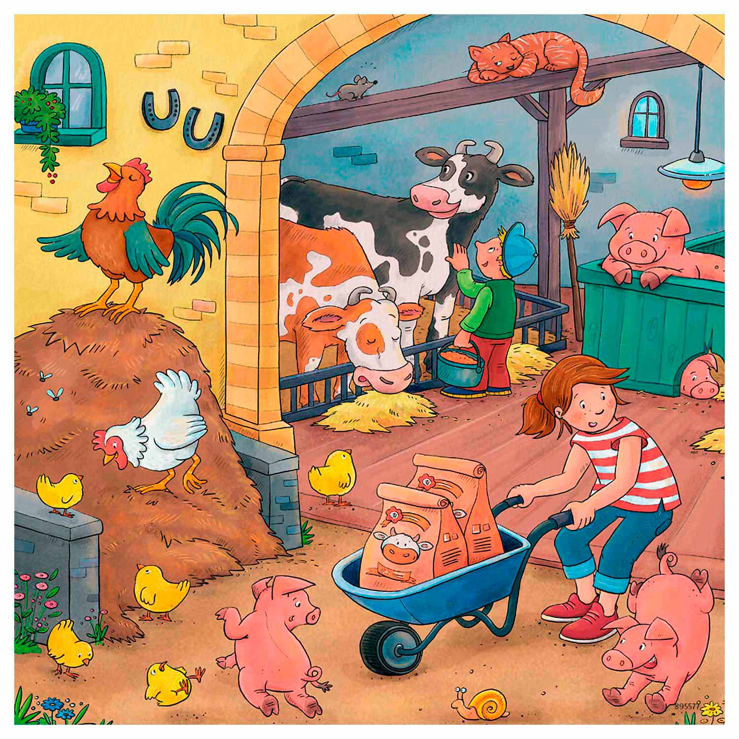 Ravensburger op de boerderij, 3x49st.