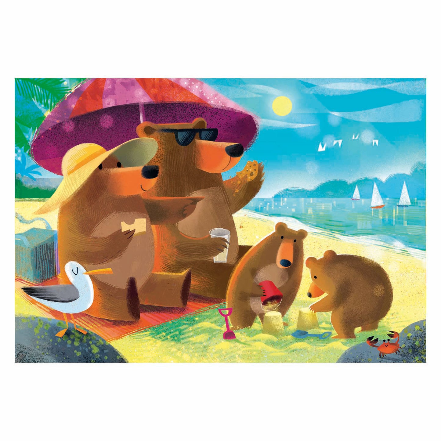 Ravensburger puzzel bear family vacations 2x24 stukjes