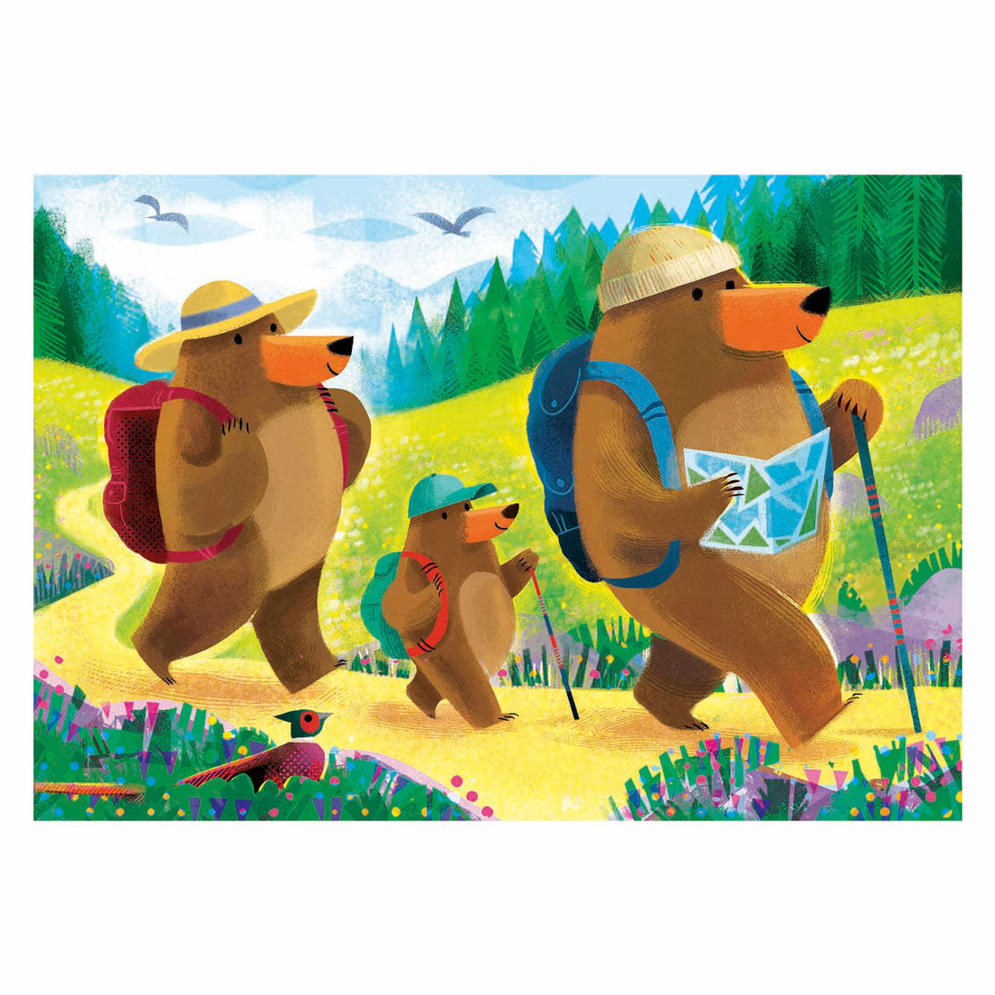 Ravensburger puzzel bear family vacations 2x24 stukjes
