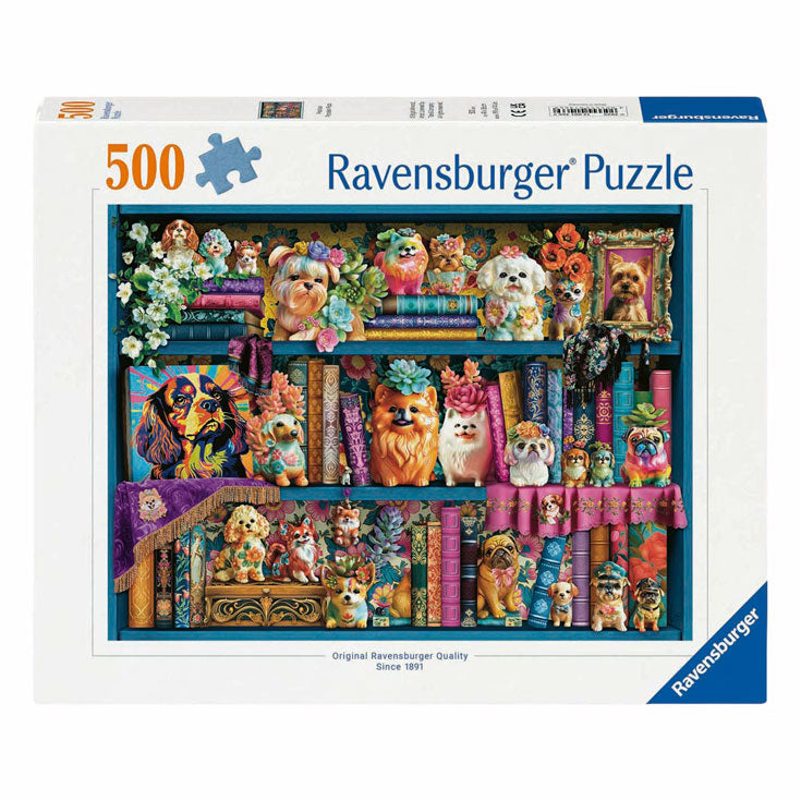 Ravensburger legpuzzel waardevolle porseleinen honden- 500st.