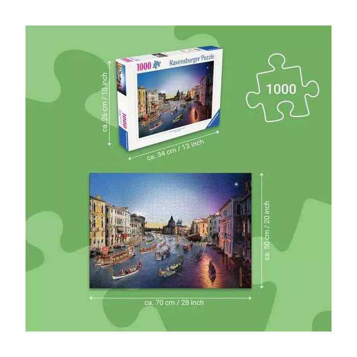 Ravensburger puzzel venice day to night 1000 stukjes