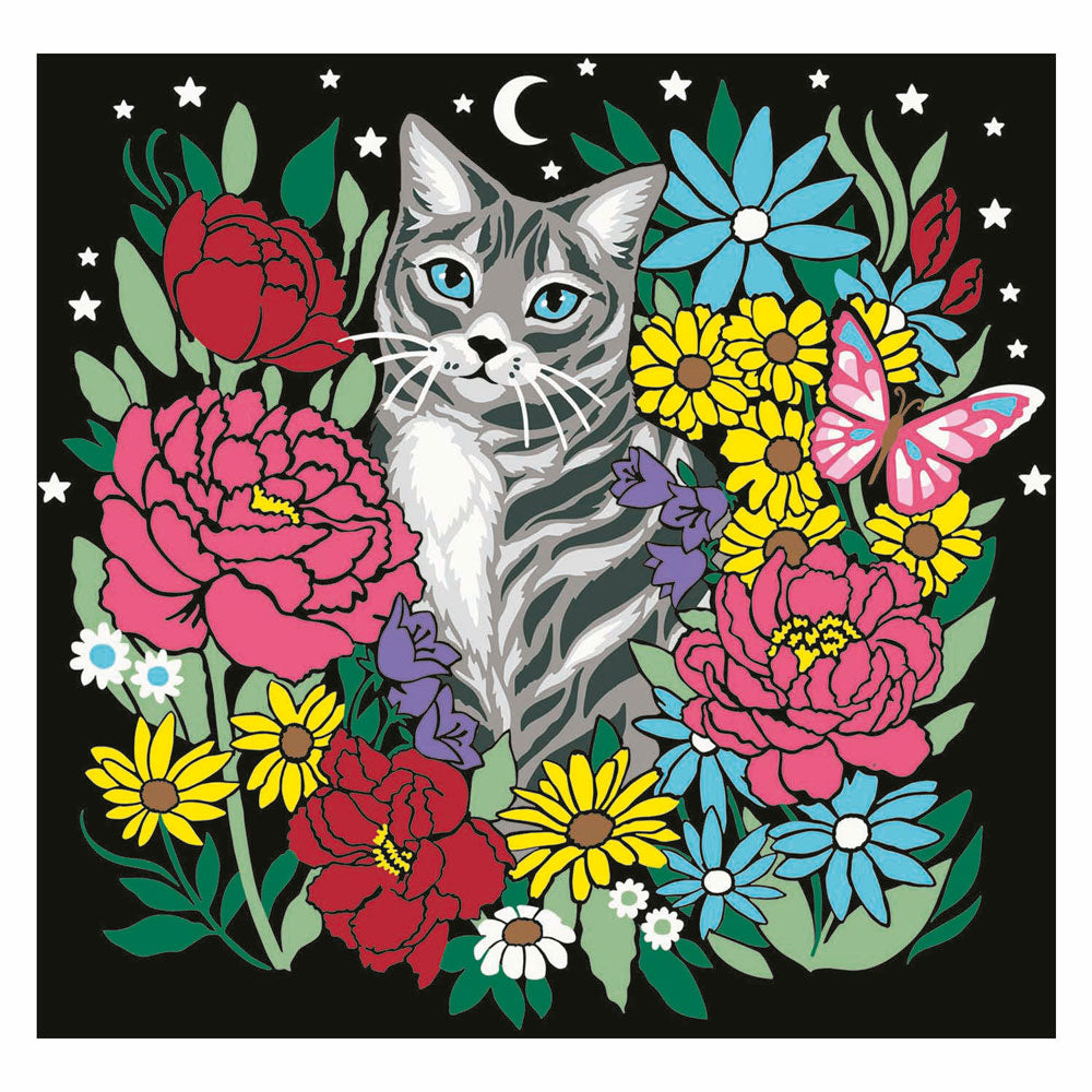 Ravensburger schilderen op nummer set pixie cold kat creatief pakket.