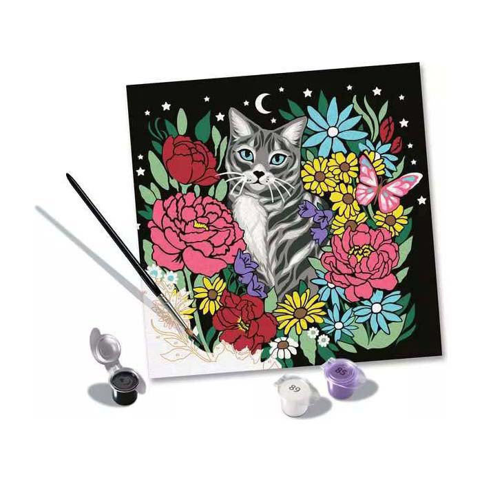 Ravensburger schilderen op nummer set pixie cold kat creatief pakket.