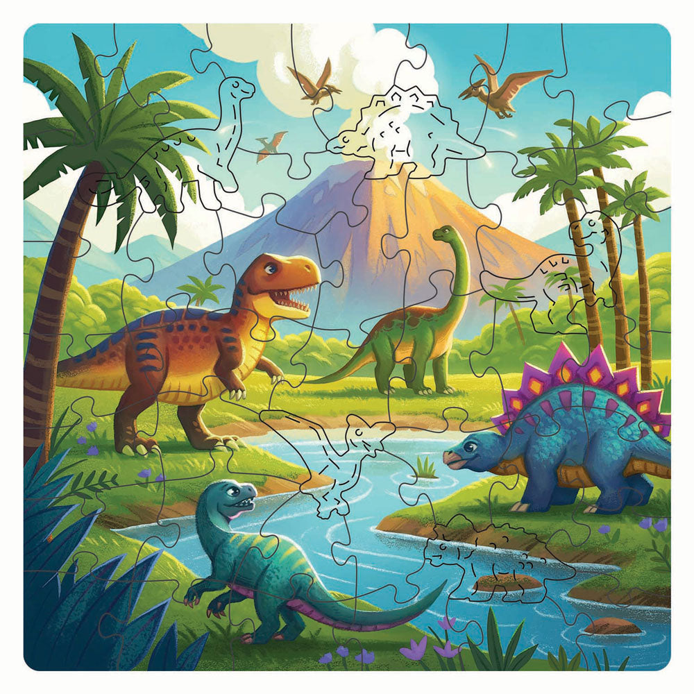 Ravensburger houten legpuzzel dinosaurus - 44st.