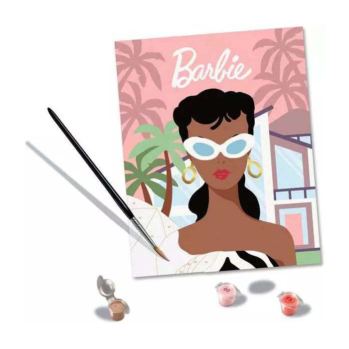 Ravensburger schilderen op nummer barbie 1959 creatief pakket volwassenen.