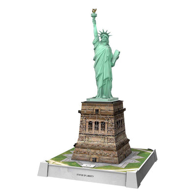 Ravensburger 3d puzzel iconics vrijheidsbeeld - met licht - 128st.