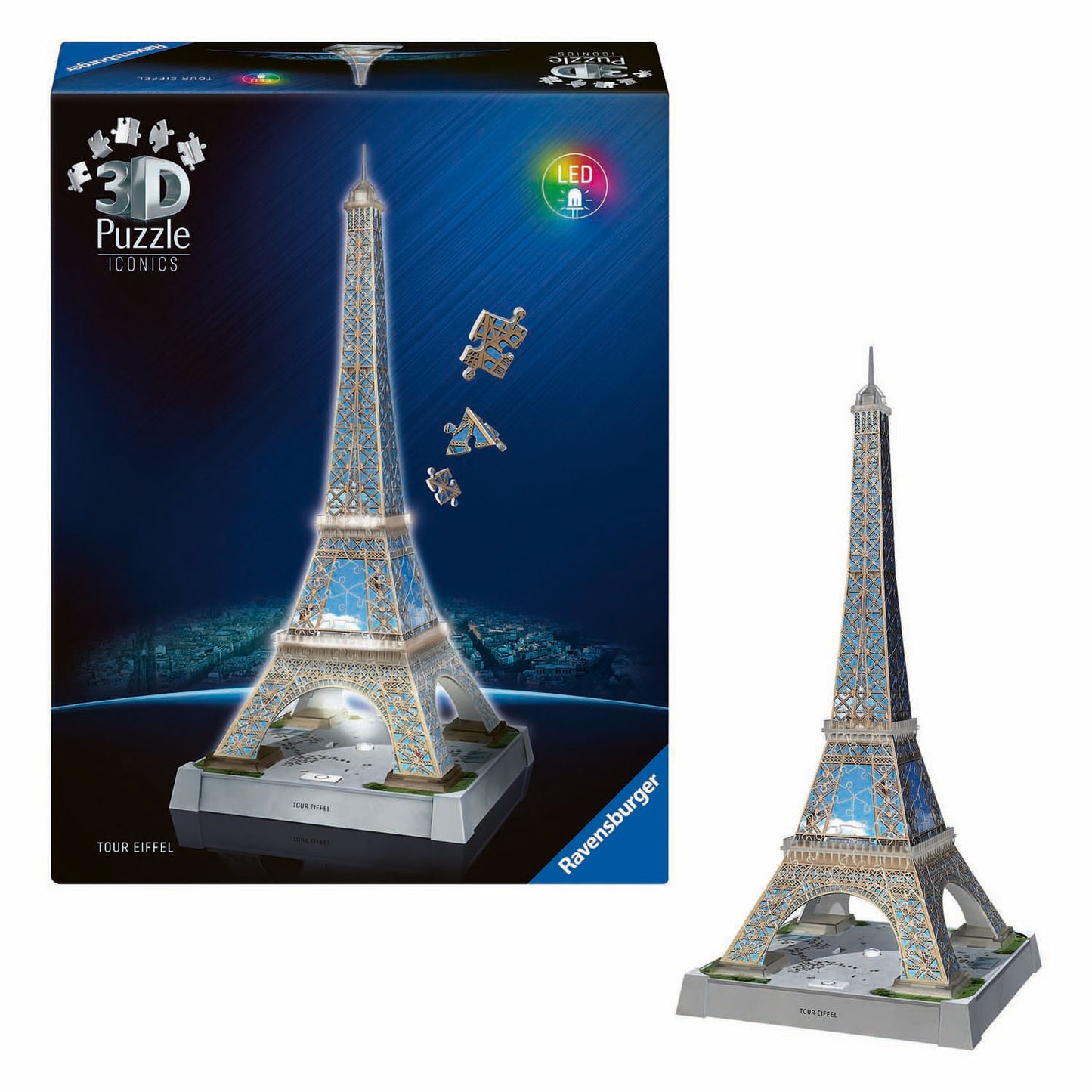 Ravensburger iconics 3d puzzel eiffeltoren met licht
