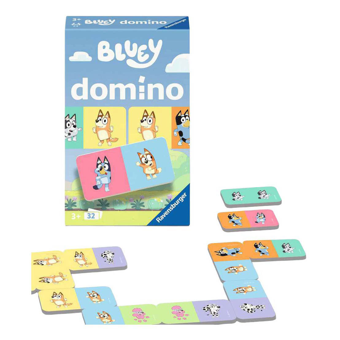 Ravensburger bluey domino pocketspel