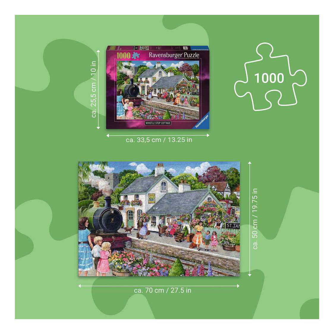 Ravensburger â€“ whistle stop cottage â€“ legpuzzel â€“ 1000 stukjes