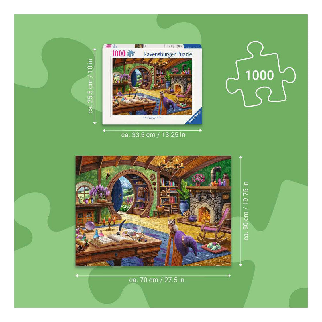 Ravensburger – charmed cottage – legpuzzel – 1000 stukjes