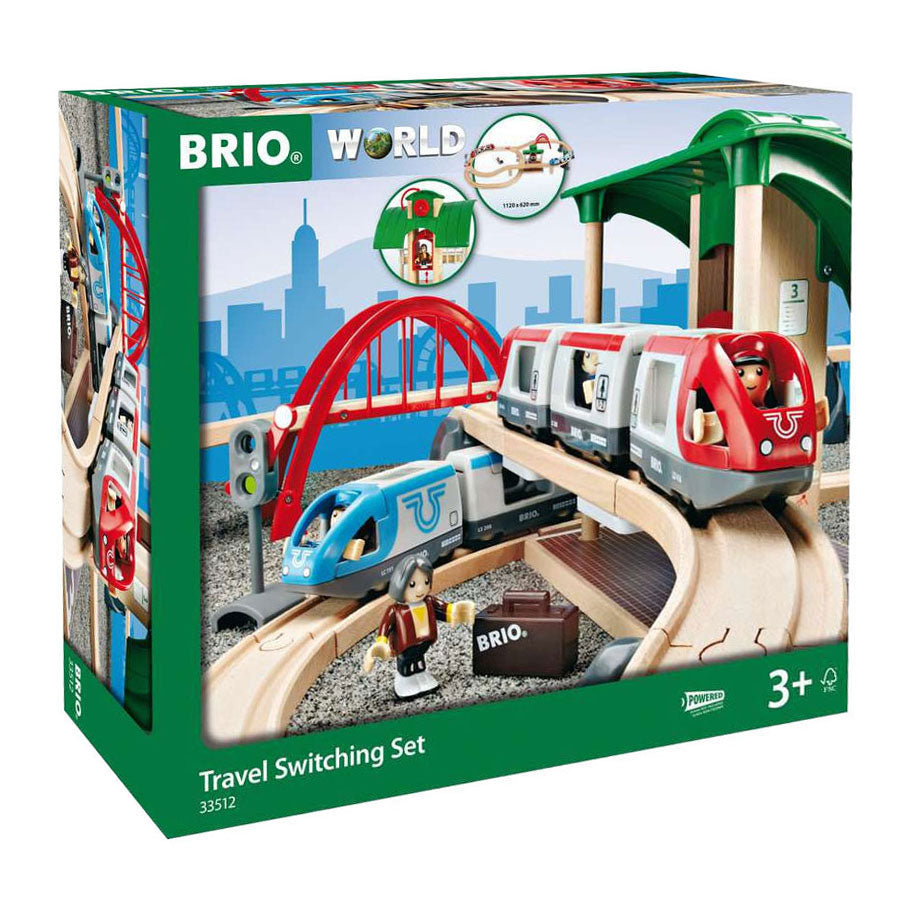 Ravensburger brio treinset met perron en twee treinen - 42dlg.