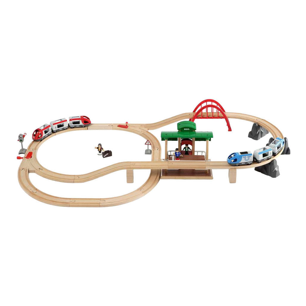 Ravensburger brio treinset met perron en twee treinen - 42dlg.