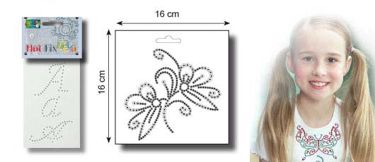 Vaessen creative • hotfix deco stencil 16x16cm bloem