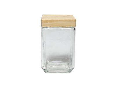 Kitchen tools voorraadpot glas 11x11xh18,5cm 1,7l