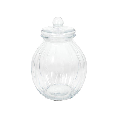 Voorraadpot glas pompoen