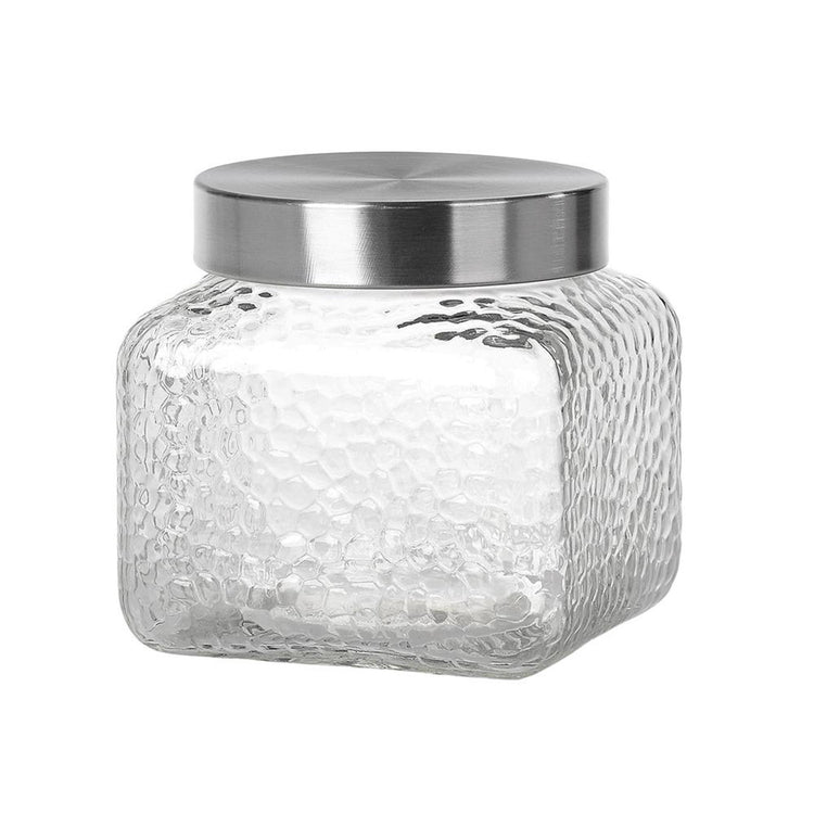 Kitchen tools voorraadpot glas vierkant 1350ml