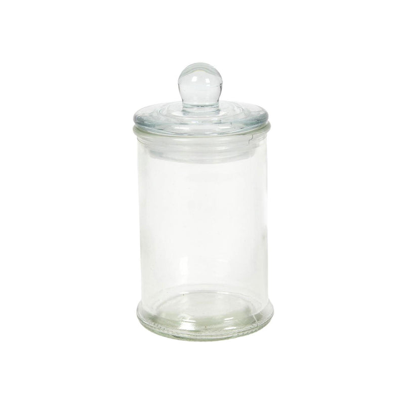 Voorraadpot glas knop ø6x11cm