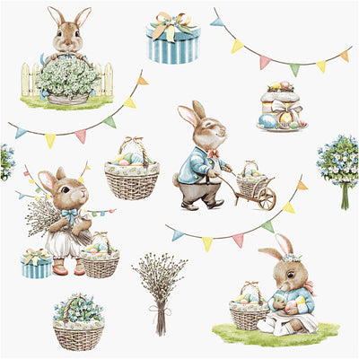 Duni servetten bunny joy 33cm