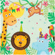 Duni servetten party animals 33x33cm 20-delig