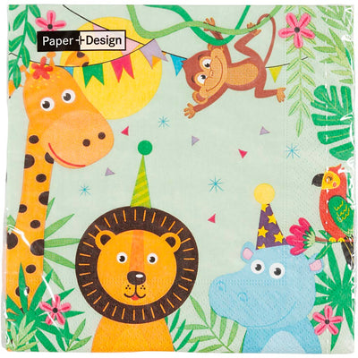 Duni servetten party animals 33x33cm 20-delig
