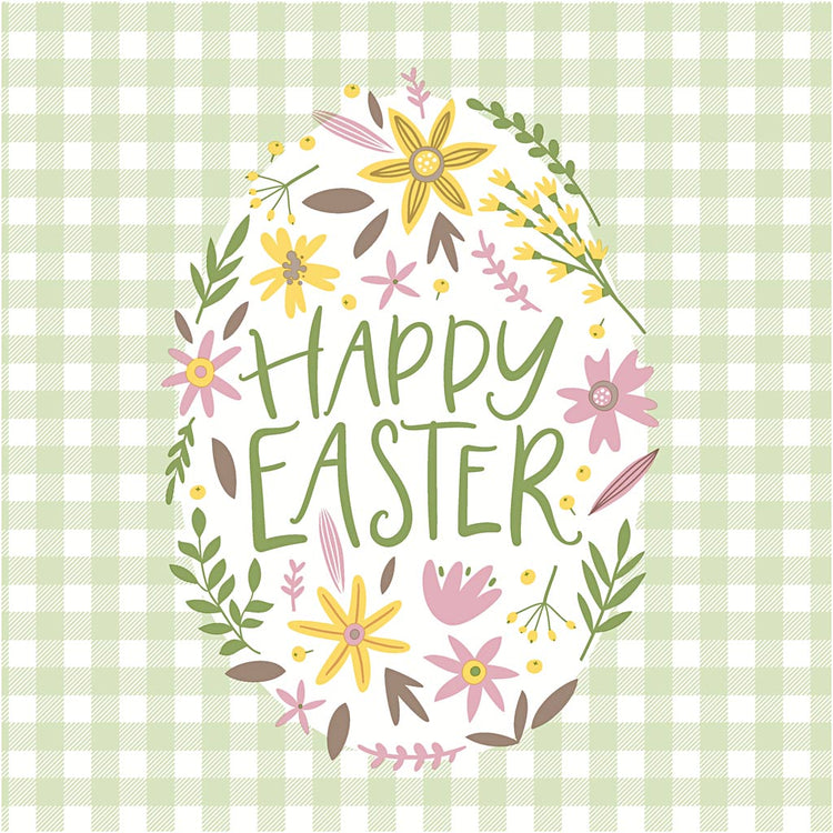 Servetten, happy easter, afm 33x33 cm, 20 stuk 1 doos