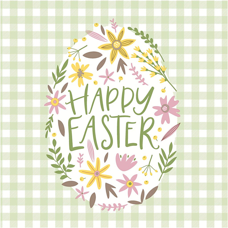 Servetten, happy easter, afm 33x33 cm, 20 stuk 1 doos