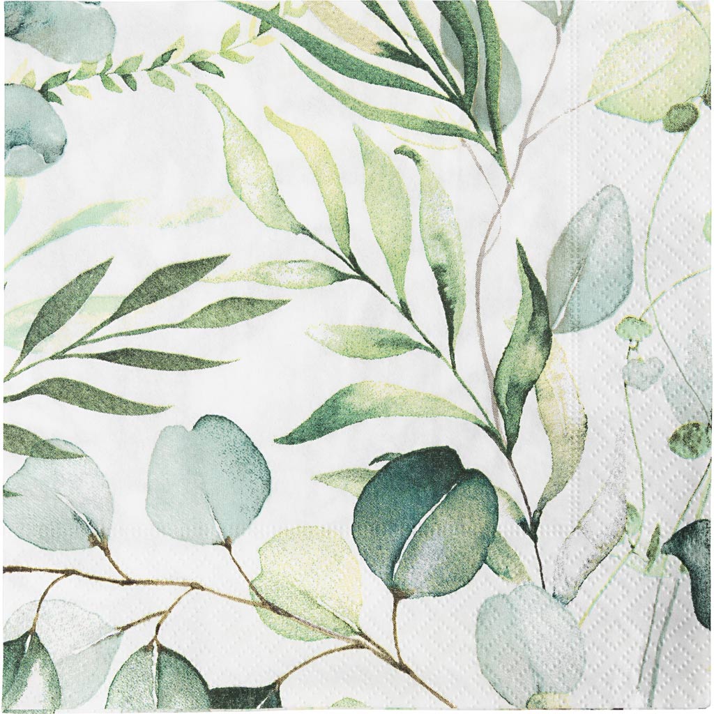 Https: www.cchobby.nl servetten-eucalyptusbladeren-afm-33-x-33-cm-20-stuk-1-doos