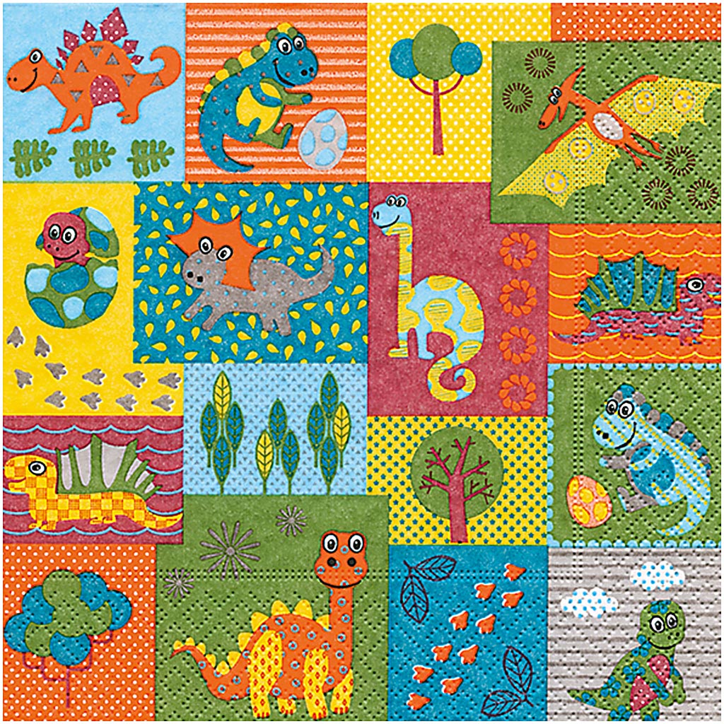 Servetten, afm 33x33 cm, 20 stuk 1 doos