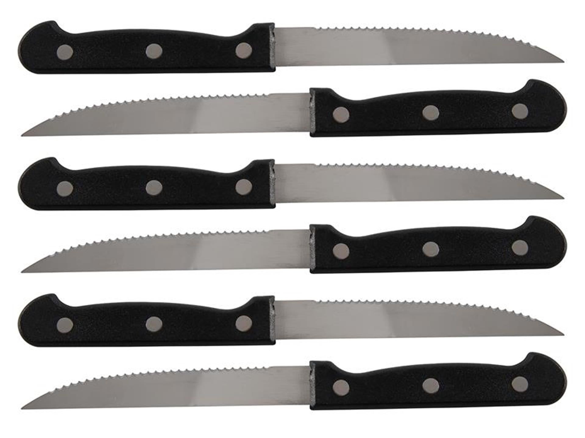 Kitchen tools steakmessenset 6-delig 21,5cm