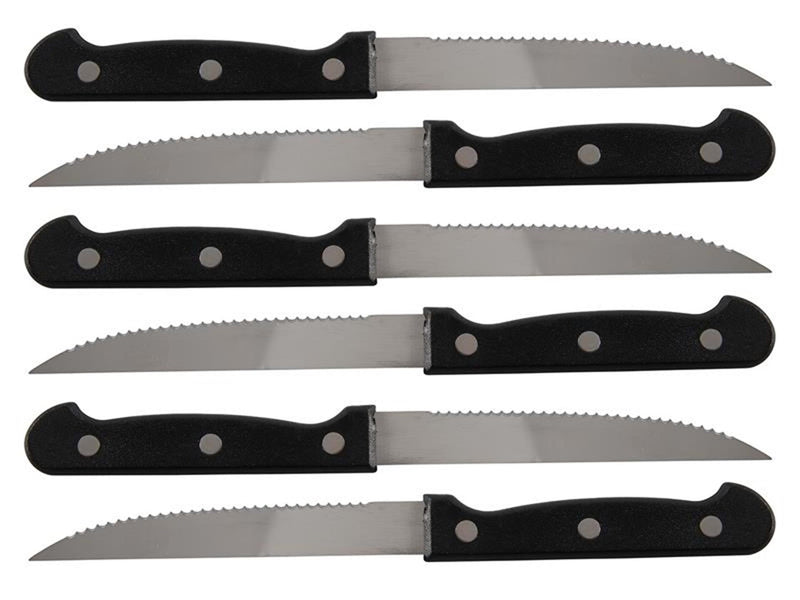 Kitchen tools steakmessenset 6-delig 21,5cm