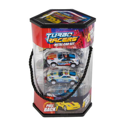 Toi-toys set a 9 metalen auto's pull back