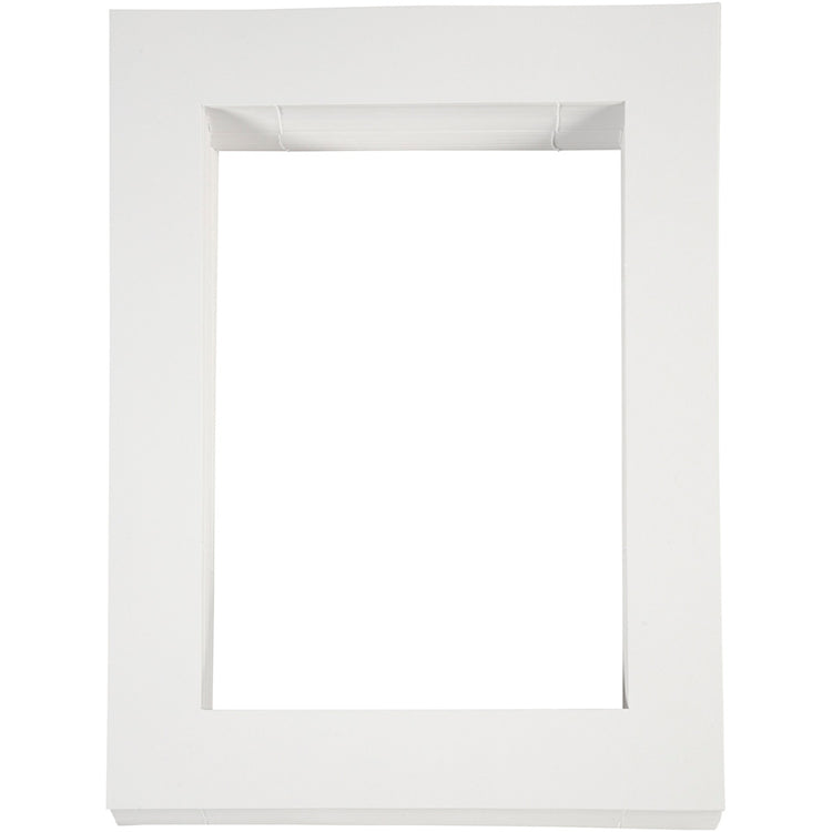 Passepartout lijsten, a4, afm 28,5x37 cm, 500 gr, wit, 100 stuk 1 doos