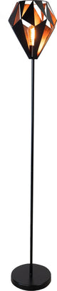 Eglo carlton 1 vloerlamp - e27 - 152,5 cm - zwart koper